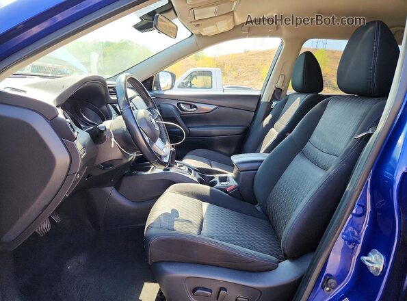 JN8AT2MV0KW391720 2019 NISSAN ROGUE Blue Front interior view