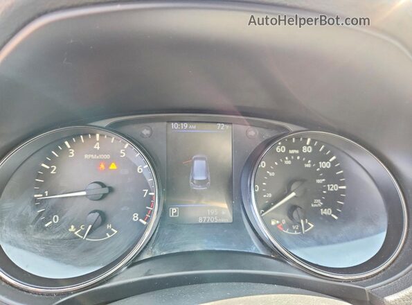 JN8AT2MV0KW391720 2019 NISSAN ROGUE Blue Instrument cluster view