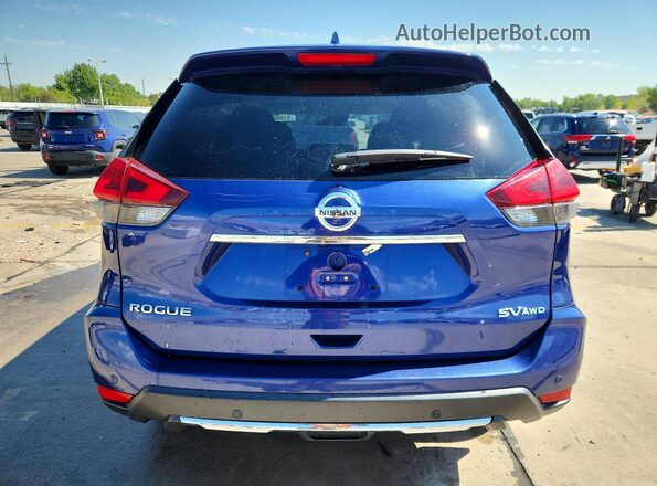 JN8AT2MV0KW391720 2019 NISSAN ROGUE Blue Rear view