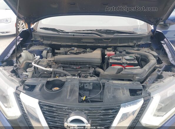 JN8AT2MV1HW000177 2017 NISSAN ROGUE Синий Вид сзади