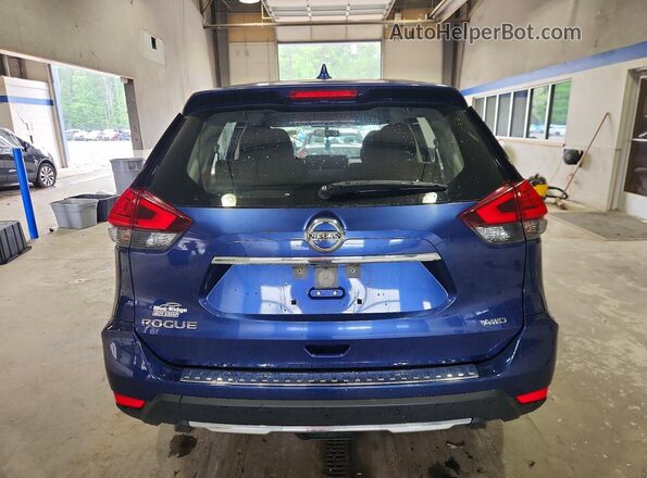 JN8AT2MV1HW012877 2017 NISSAN ROGUE Blue Rear view