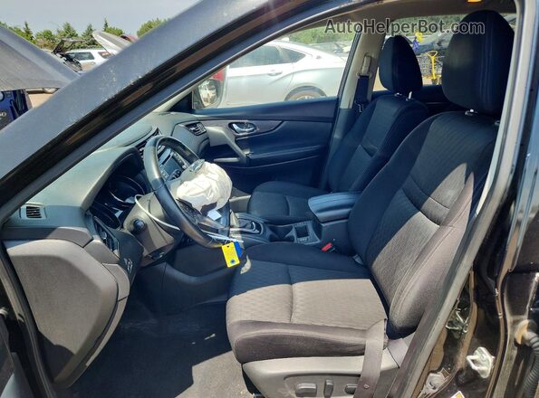 JN8AT2MV1KW399258 2019 NISSAN ROGUE Black წინა სალონის ხედი