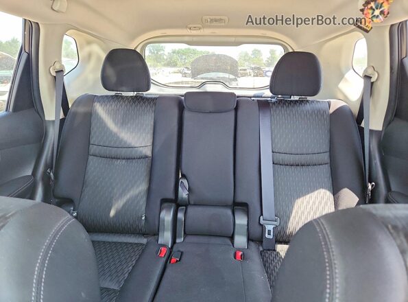 JN8AT2MV1KW399258 2019 NISSAN ROGUE Black უკანა სავარძლების ხედი