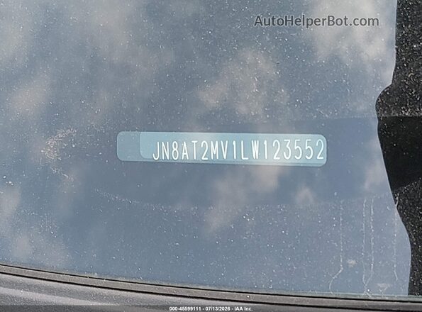 JN8AT2MV1LW123552 2020 NISSAN ROGUE Черный 