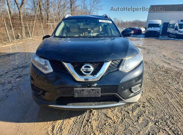 JN8AT2MV2GW154847 2016 NISSAN ROGUE Black Դիմացի տեսք