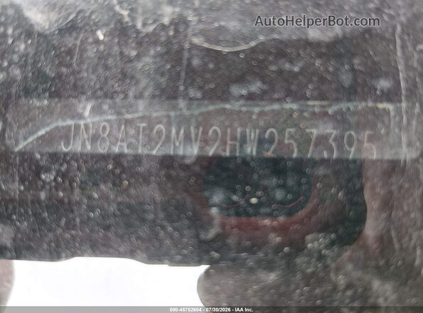 JN8AT2MV2HW257395 2017 NISSAN ROGUE Серый Вид подкапотного пространства