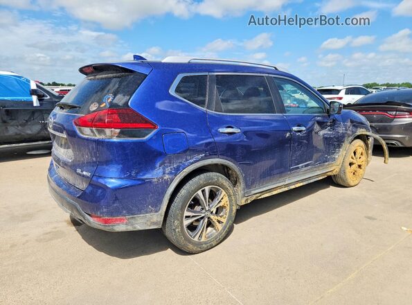 JN8AT2MV2JW304740 2018 NISSAN ROGUE Blue Rear right