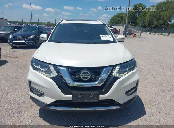 JN8AT2MV2JW304799 2018 NISSAN ROGUE White Вид щитка приладів