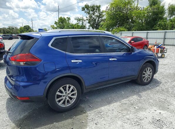 JN8AT2MV2LW104007 2020 NISSAN ROGUE Синий Задняя правая четверть