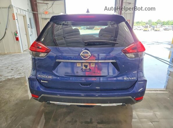 JN8AT2MV2LW104394 2020 NISSAN ROGUE Blue Rear view