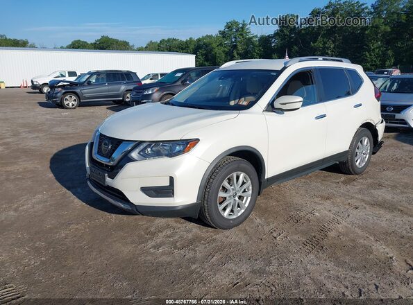 JN8AT2MV2LW111538 2020 NISSAN ROGUE Белый Передняя левая четверть