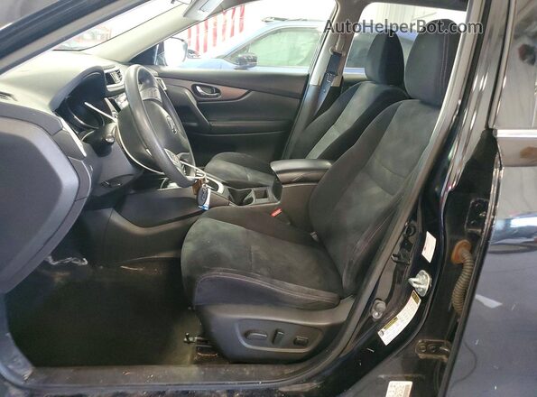 JN8AT2MV3GW151620 2016 NISSAN ROGUE Black Widok wnętrza z przodu
