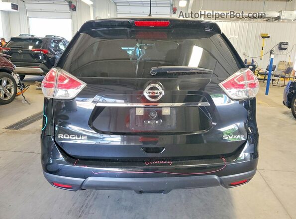 JN8AT2MV3GW151620 2016 NISSAN ROGUE Black Widok z tyłu