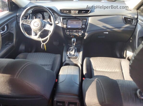 JN8AT2MV3HW005221 2017 NISSAN ROGUE Burgundy Առջևի վահանակի տեսք