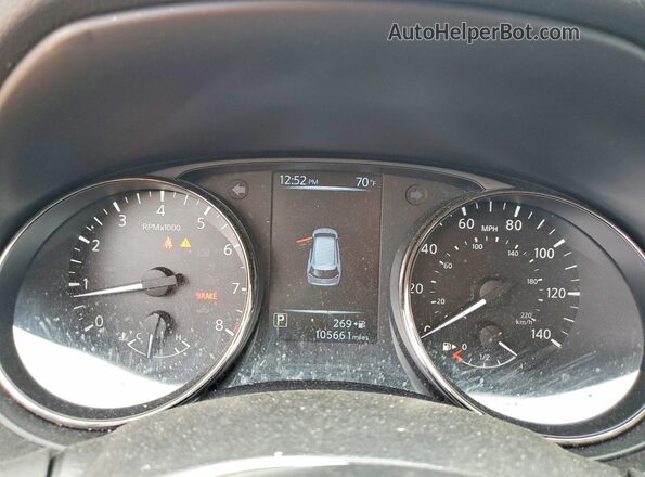 JN8AT2MV3HW018261 2017 NISSAN ROGUE Black Vista del cuadro de instrumentos