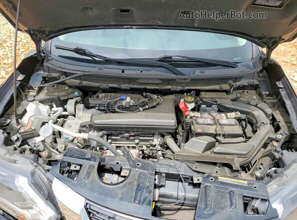 JN8AT2MV3HW018261 2017 NISSAN ROGUE Black Vista del compartimento del motor