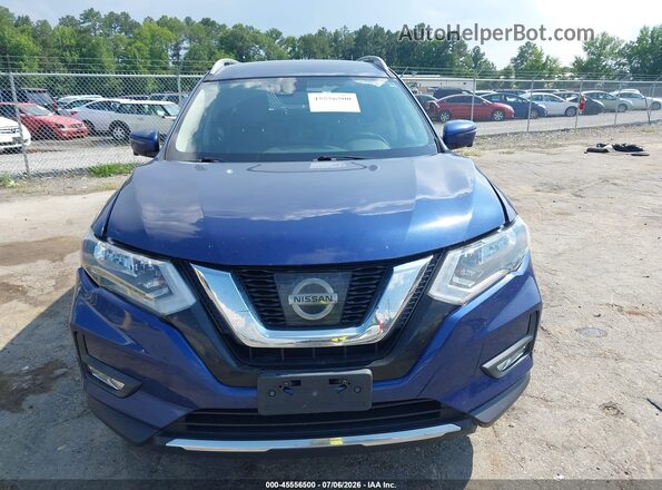 JN8AT2MV3HW027848 2017 NISSAN ROGUE Blue Instrument cluster view