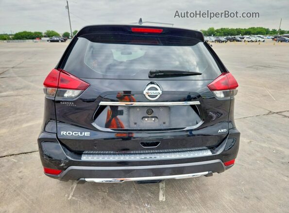 JN8AT2MV3HW264386 2017 NISSAN ROGUE Black Հետևի տեսք