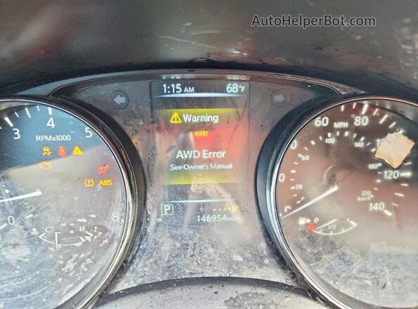 JN8AT2MV3HW264386 2017 NISSAN ROGUE Black Սարքավորումների վահանակի տեսք