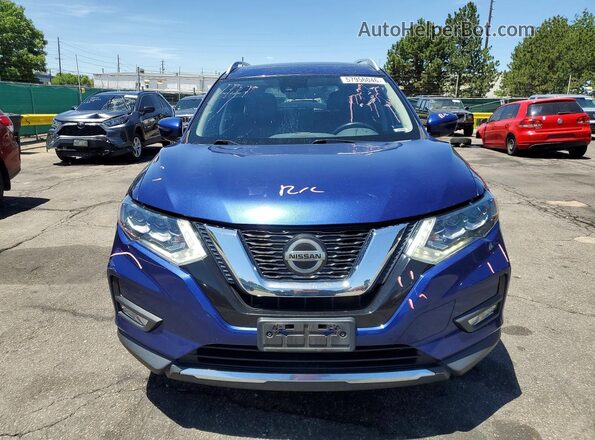 JN8AT2MV3JW307257 2018 NISSAN ROGUE Blue Widok z przodu