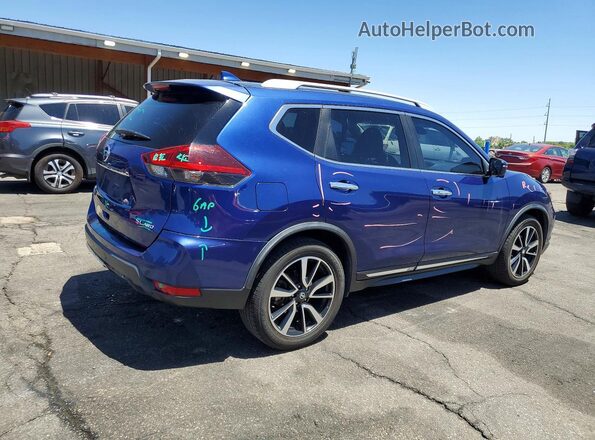 JN8AT2MV3JW307257 2018 NISSAN ROGUE Blue Tył prawy