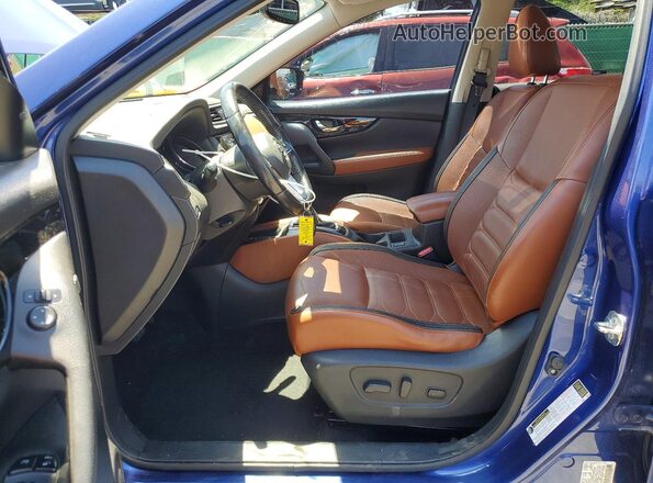 JN8AT2MV3JW307257 2018 NISSAN ROGUE Blue Widok wnętrza z przodu