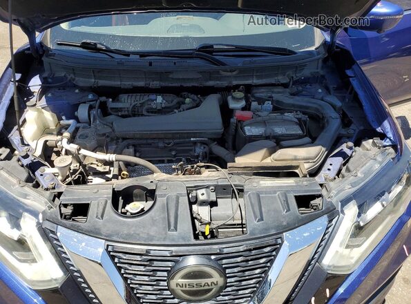 JN8AT2MV3JW307257 2018 NISSAN ROGUE Blue Widok wnętrza z tyłu
