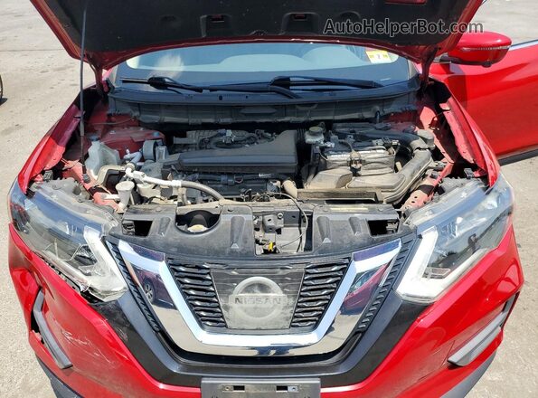 JN8AT2MV4HW271783 2017 NISSAN ROGUE Red უკანა სალონის ხედი