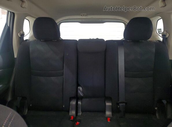JN8AT2MV5GW137346 2016 NISSAN ROGUE Gray უკანა სავარძლების ხედი