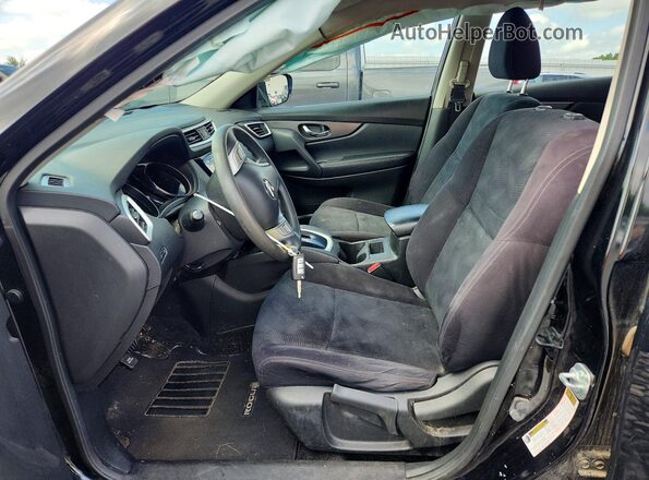 JN8AT2MV5GW145446 2016 NISSAN ROGUE Черный Вид салона спереди