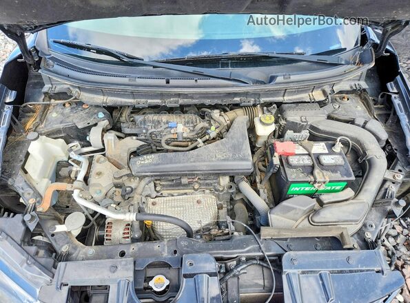 JN8AT2MV5GW145446 2016 NISSAN ROGUE Черный Вид задней части салона