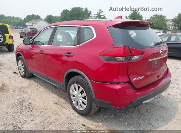 JN8AT2MV5HW264373 2017 NISSAN ROGUE Красный Задняя левая четверть