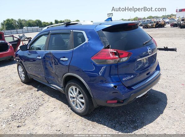 JN8AT2MV5JW349218 2018 NISSAN ROGUE Blue Trasero izquierdo