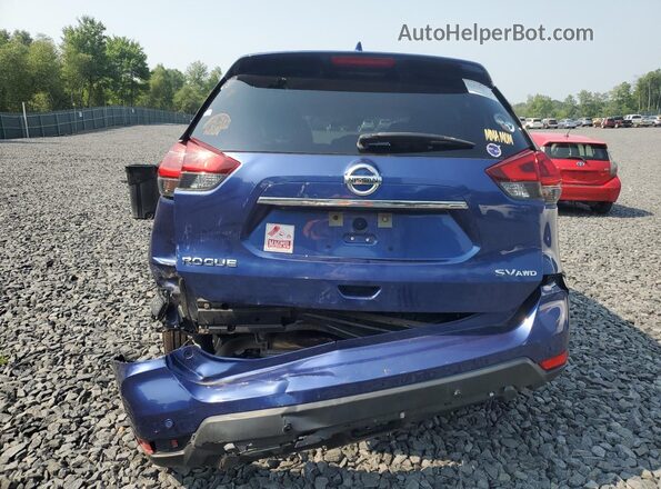 JN8AT2MV5LW104535 2020 NISSAN ROGUE Blue Rear view