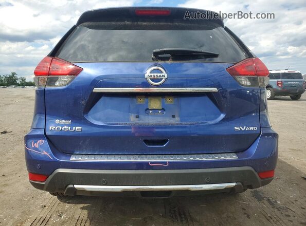 JN8AT2MV5LW120122 2020 NISSAN ROGUE Синий Вид сзади
