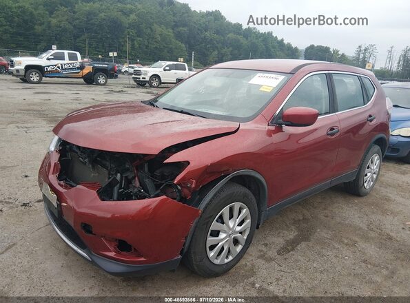 JN8AT2MV6GW148940 2016 NISSAN ROGUE Maroon Vista tres cuartos delantera izquierda