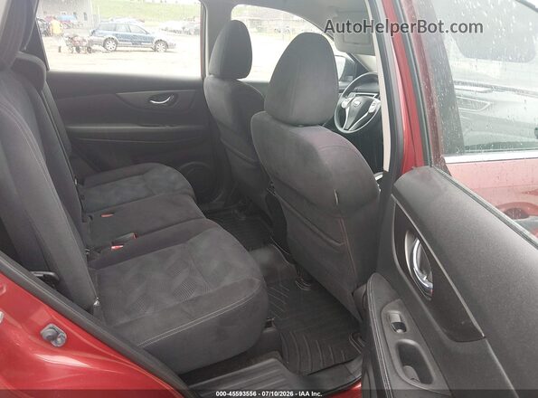 JN8AT2MV6GW148940 2016 NISSAN ROGUE Maroon Vista de la etiqueta del VIN