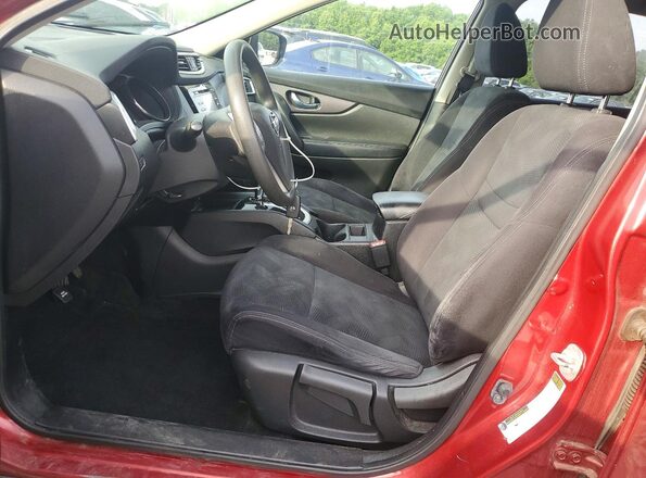 JN8AT2MV6GW149053 2016 NISSAN ROGUE Красный Вид салона спереди