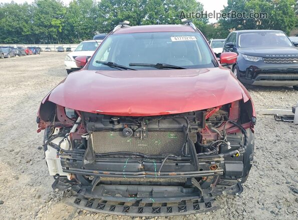 JN8AT2MV6GW149053 2016 NISSAN ROGUE Красный Вид спереди