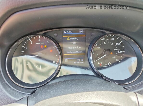 JN8AT2MV6JW321086 2018 NISSAN ROGUE Black Vista del cuadro de instrumentos