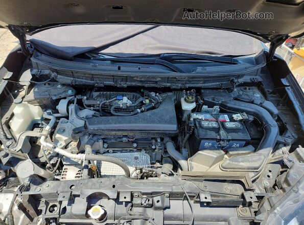 JN8AT2MV6JW321086 2018 NISSAN ROGUE Black Vista del compartimento del motor