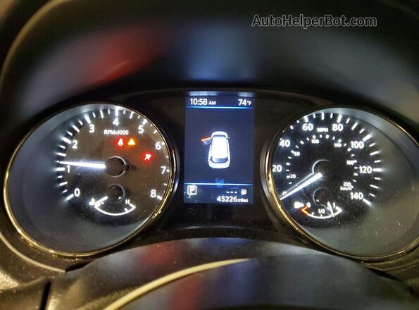 JN8AT2MV6LW141593 2020 NISSAN ROGUE White Instrument cluster view