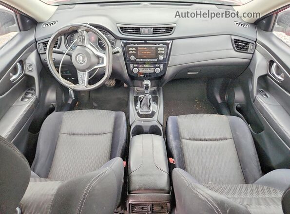 JN8AT2MV7HW269543 2017 NISSAN ROGUE Red Առջևի վահանակի տեսք