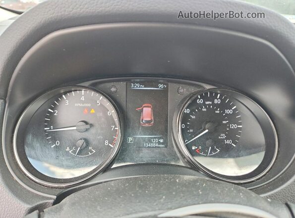 JN8AT2MV7HW269543 2017 NISSAN ROGUE Red Սարքավորումների վահանակի տեսք