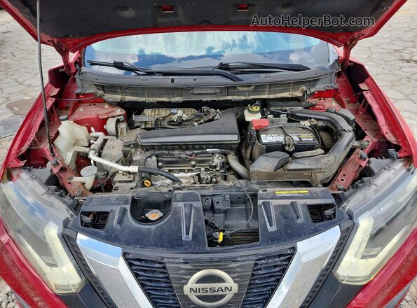 JN8AT2MV7HW269543 2017 NISSAN ROGUE Red Շարժիչի բաժամունքի տեսք