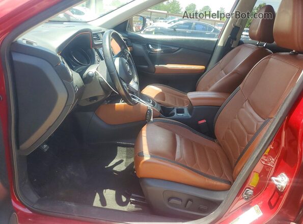 JN8AT2MV7HW278064 2017 NISSAN ROGUE Red წინა სალონის ხედი