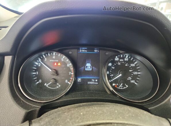 JN8AT2MV7LW100129 2020 NISSAN ROGUE Black Instrument cluster view