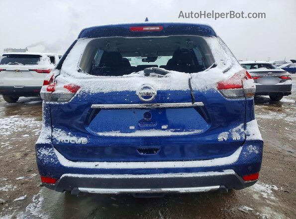 JN8AT2MV7LW106822 2020 NISSAN ROGUE Blue უკანა ხედი