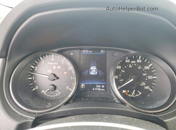 JN8AT2MV7LW106822 2020 NISSAN ROGUE Blue ხელსაწყოთა პანელის ხედი