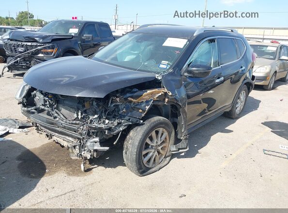 JN8AT2MV7LW140761 2020 NISSAN ROGUE Черный Передняя левая четверть